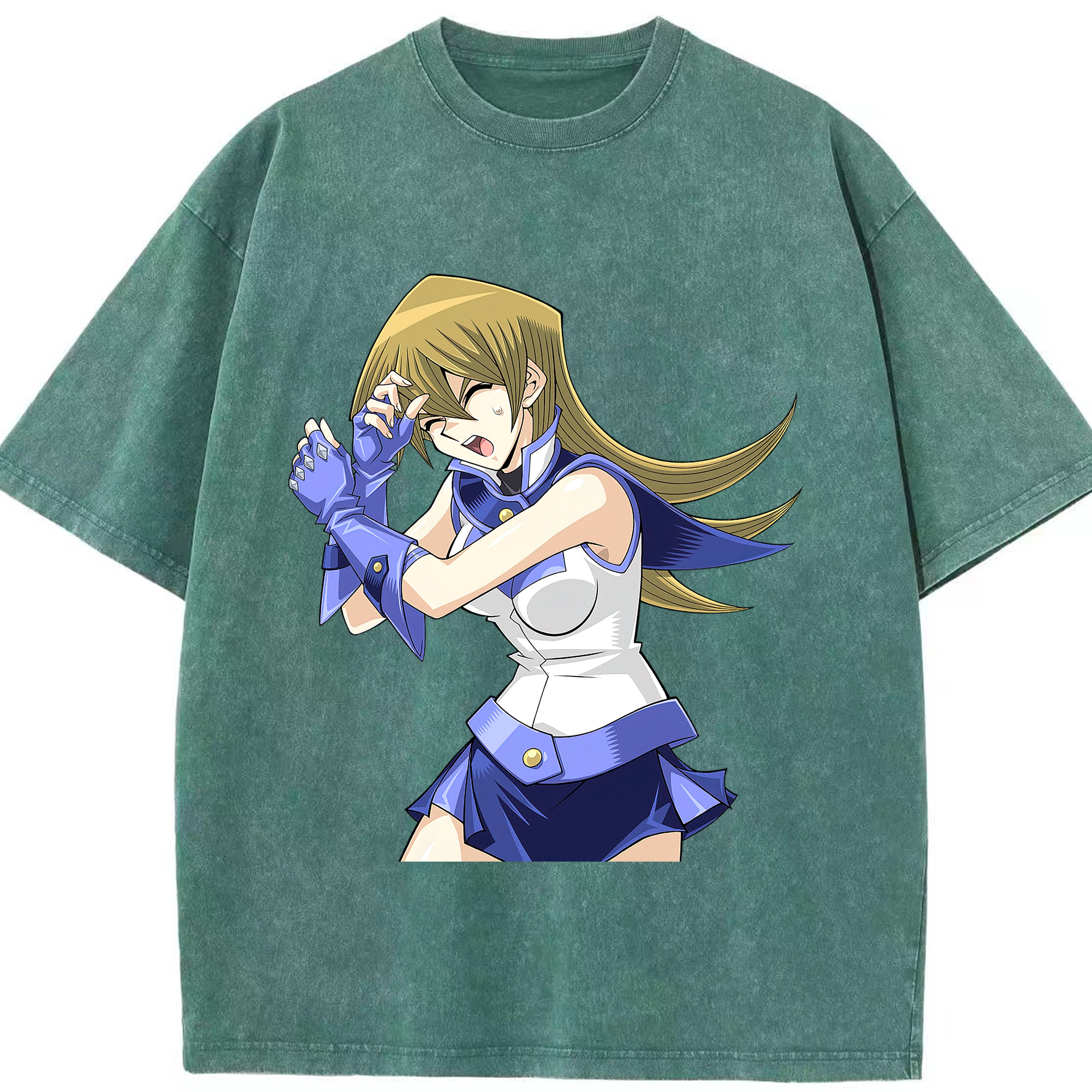 （画像用） 遊☆戯☆王 Yu-Gi-Oh! 綿100% ヴィンテージ風 半袖Tシャツ（フロントプリント）